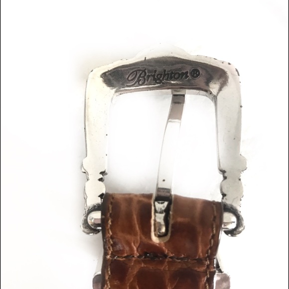 Brighton Brown Belt Silver Charms B30574 (S/28) - Picture 4 of 6